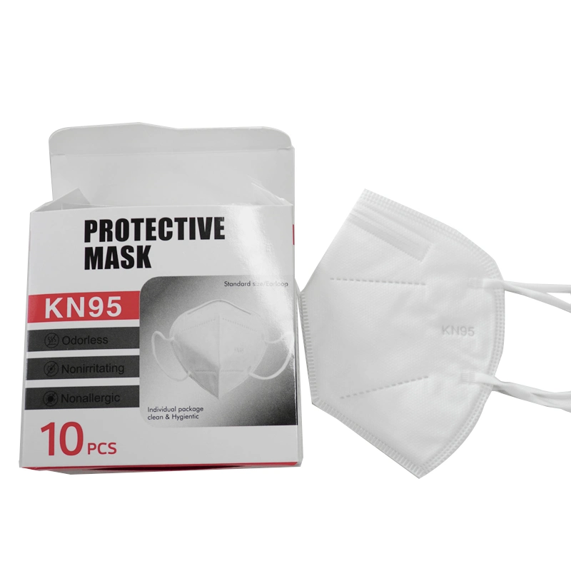 China Manufacturer Factory Price White Dispossable KN95 Protective Mask