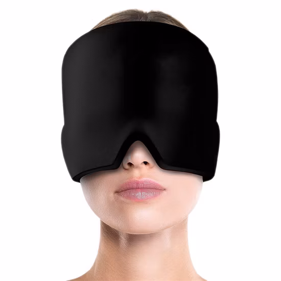 Compresa fría para dormir, cubierta de Gel para la cabeza, gorro de hielo, enfriamiento físico, hielo, alivia el dolor de cabeza, protector solar, fiebre, máscara para ojos